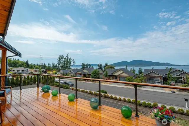 Step out onto this beautiful Brazilian ash hardwood deck.