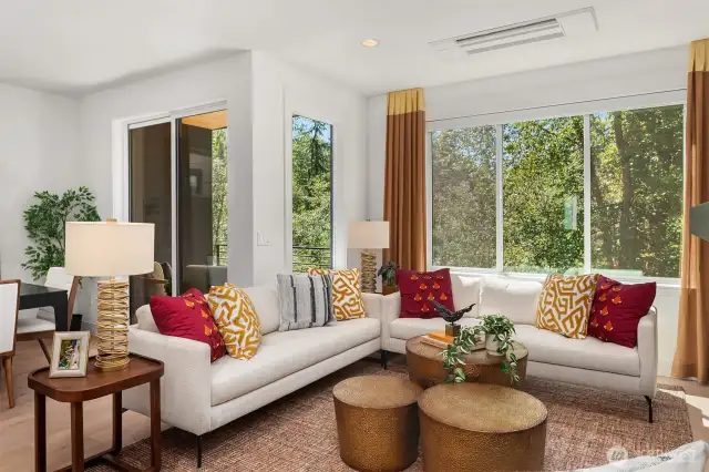 Photo of staged model for reference.