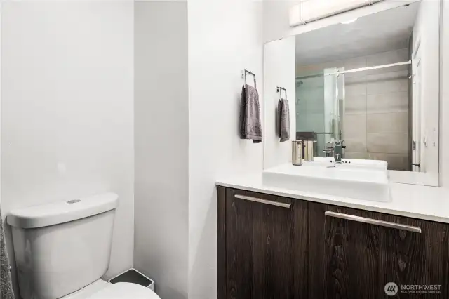Second bathroom added upstairs to create junior suite upstairs