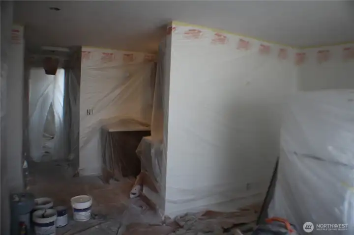 A unit under renovation.