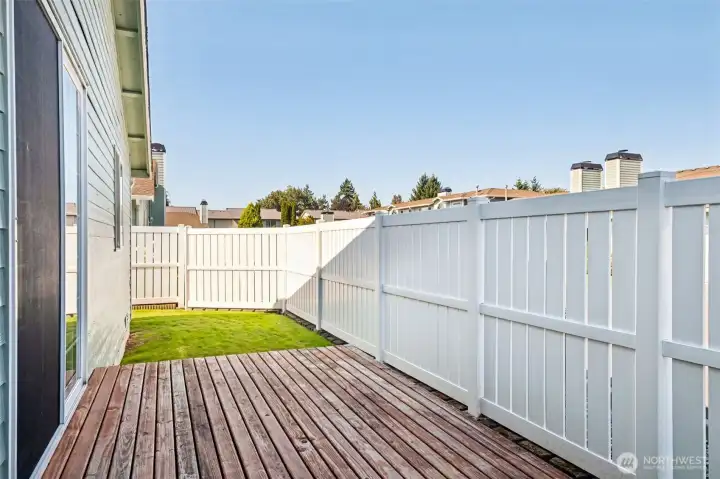 deck off of dining area