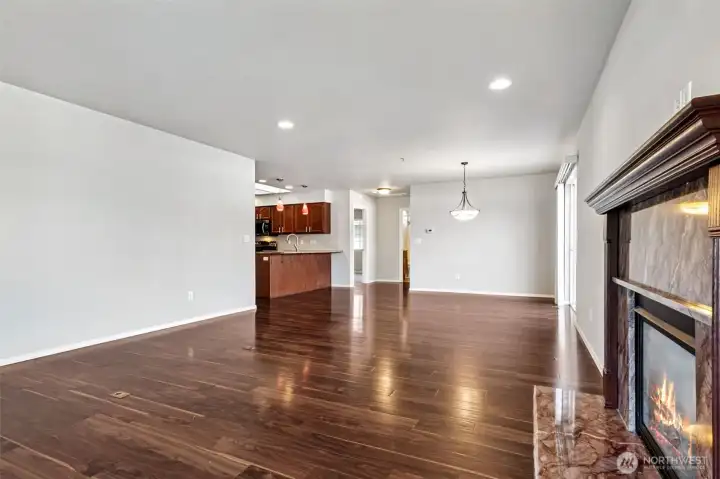 living and dining area