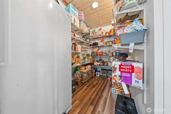 Plenty of storage in this pantry.