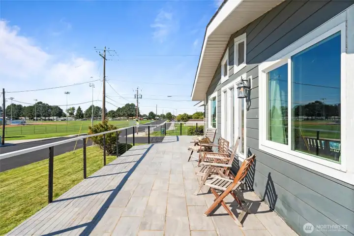 Enjoy the views of the park