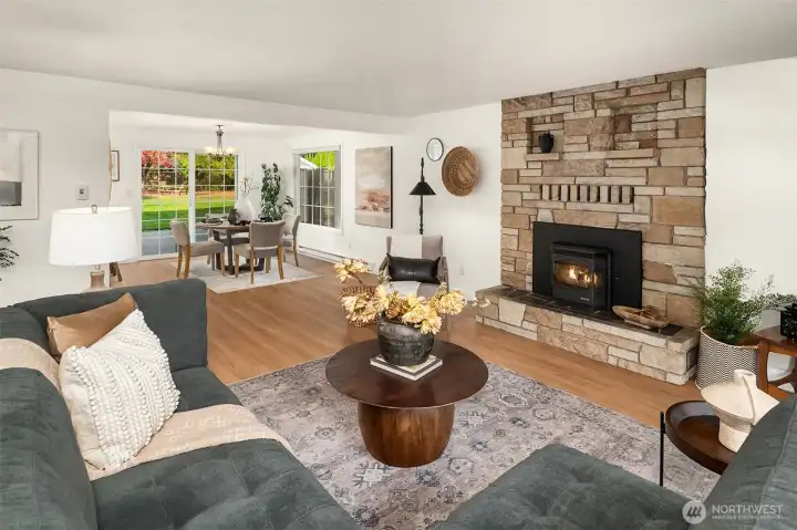 Open living space perfect for entertaining.