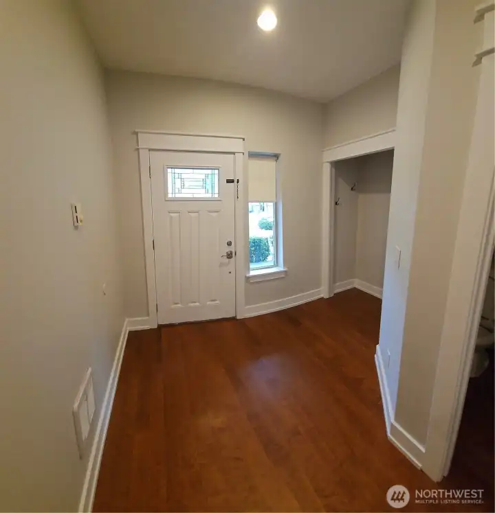 Entryway and closet