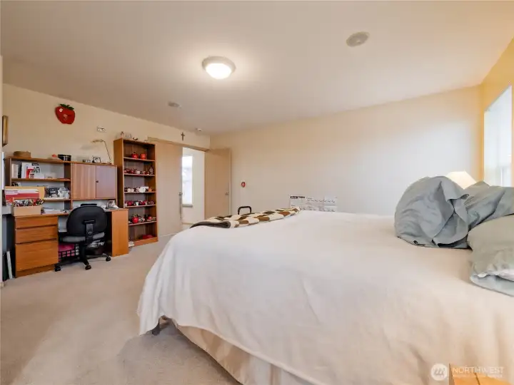 Primary suite with French doors