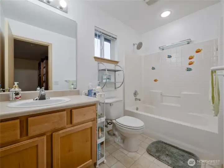 Full bathroom upstairs