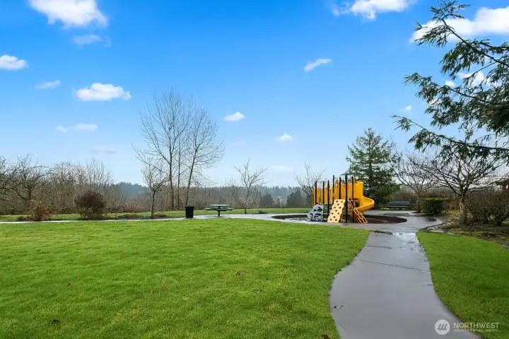 Smaller park with playground and peaceful views