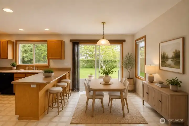 dining room - virtually staged dining room - virtually staged
