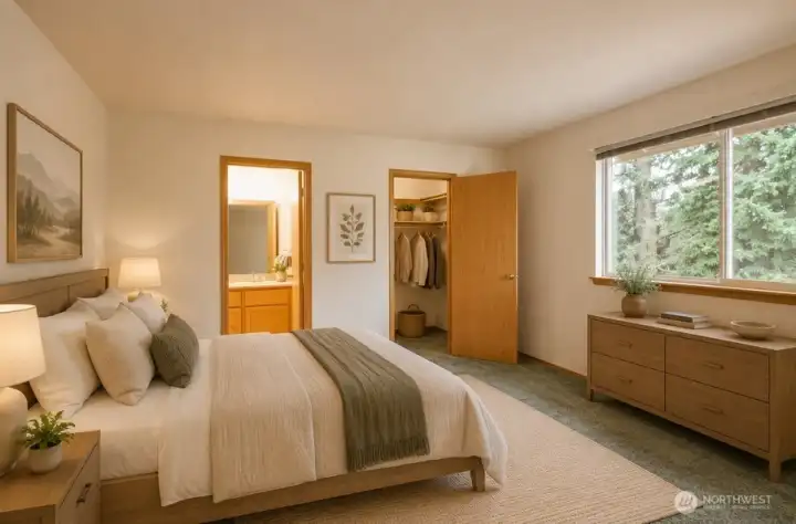 Primary Bedroom - Virtually Staged Primary Bedroom - Virtually Staged