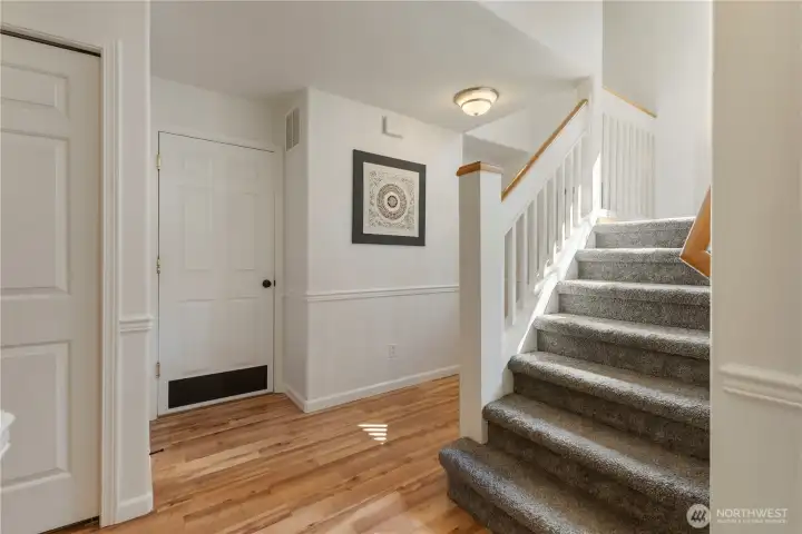 Looking back toward the entry area.