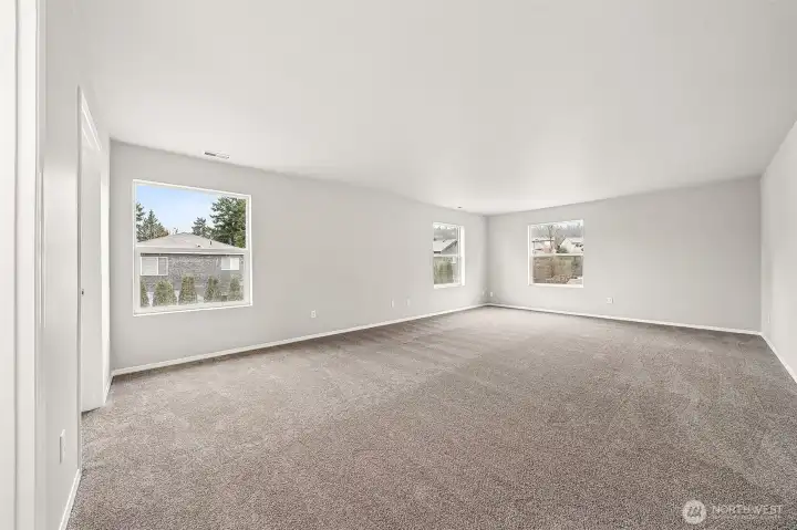 Your huge Primary Suite will be an oasis with space for whatever you'd like - exercise? reading area? private tv viewing? Freedom to make it your own.