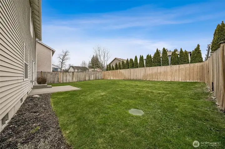 Enjoy summertime BBQing on your convenient patio.