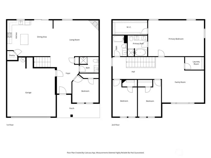 Combined Downstairs and Upstairs Floorplans