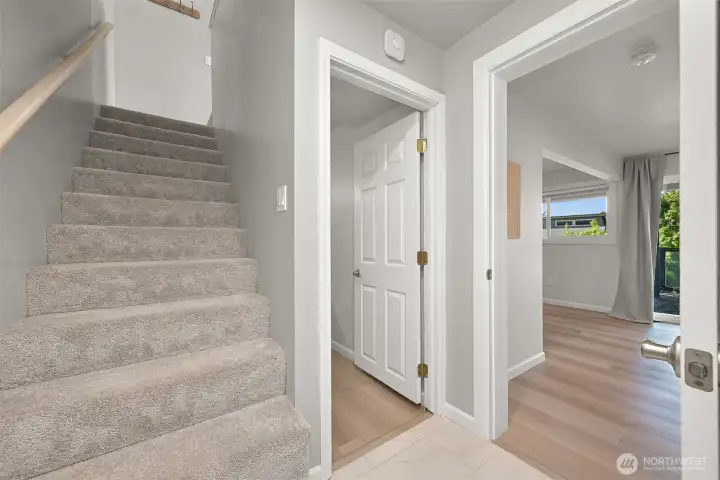 Lower level with access to designated Laundry room.