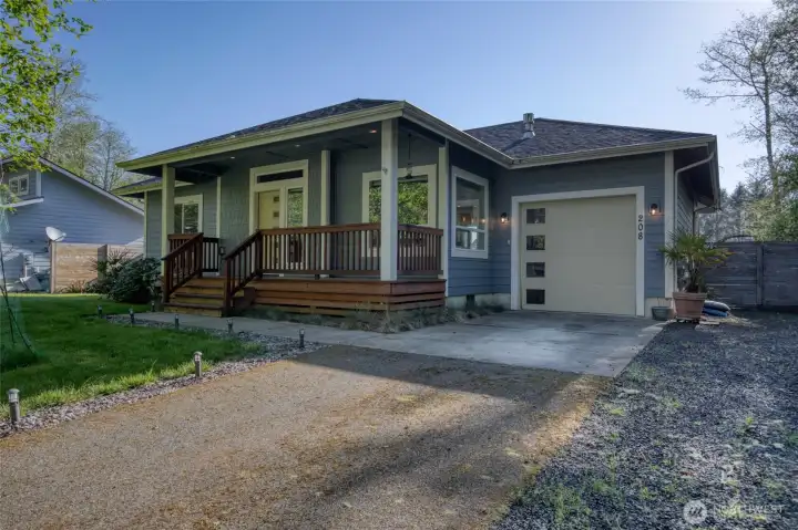 Paved driveway