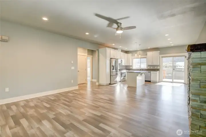 View of Kitchen from greatroom