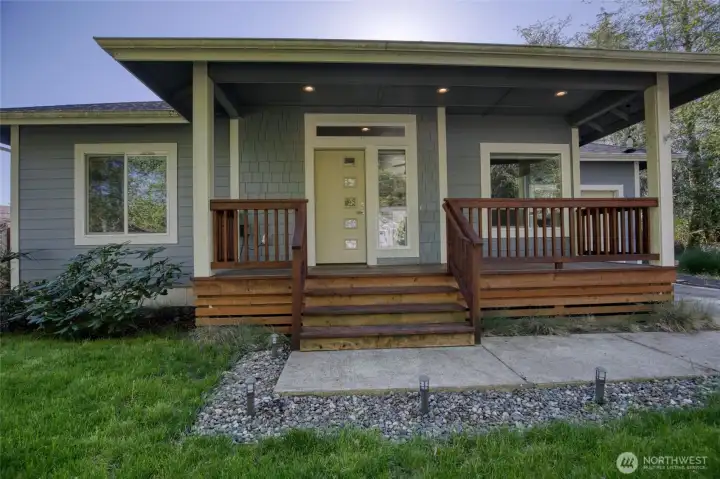 Front porch and walkway