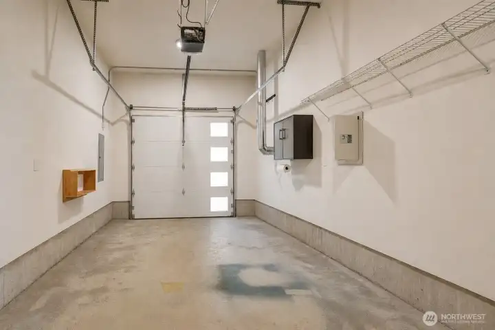Single car garage with storage