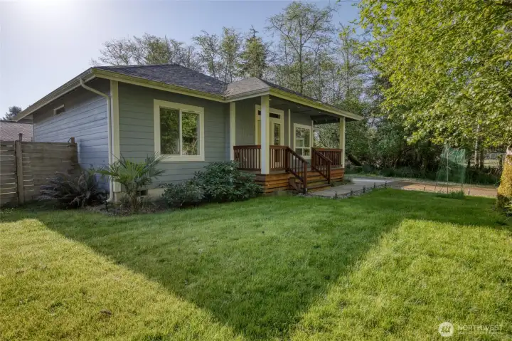 Front yard lawn
