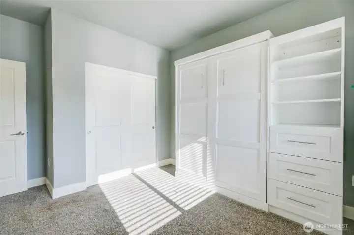 Murphy bed in bedroom 2