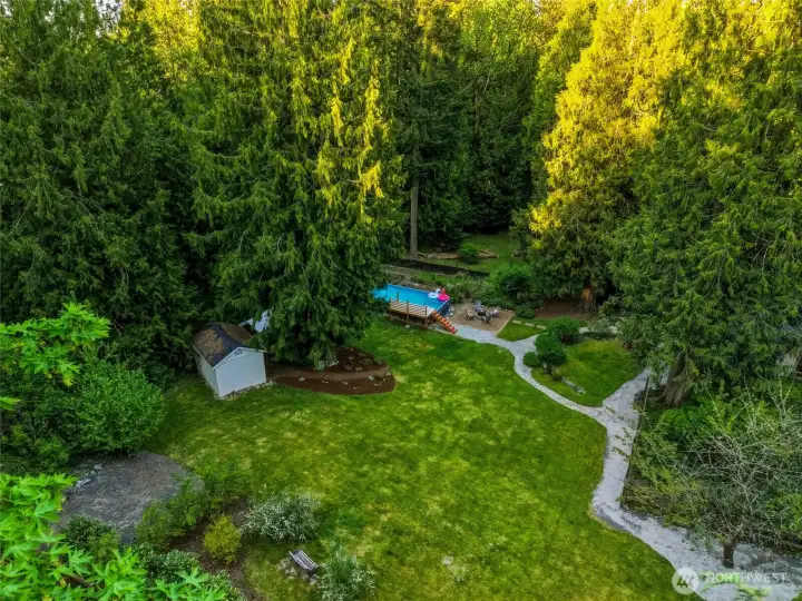 5 acres with nature views out of every window.