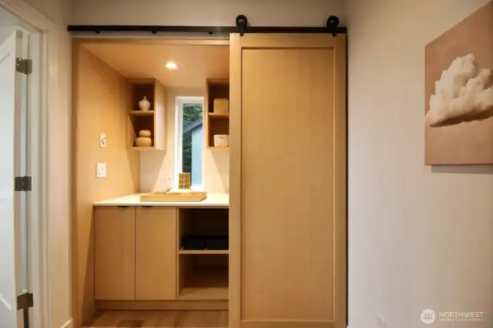 The laundry center is very efficient and convenient.