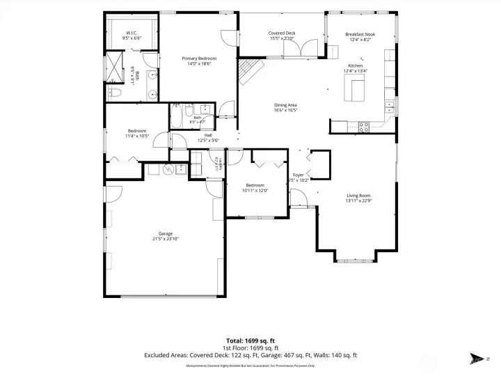 The floor plan