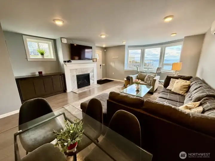 Unit B living room