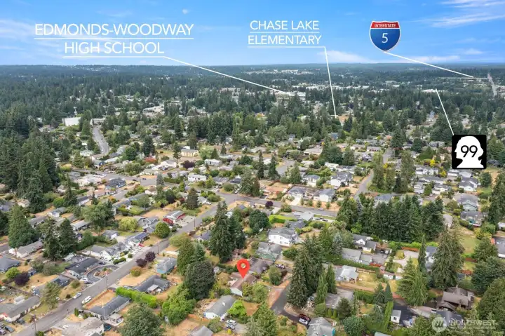close to everything edmonds is known for!