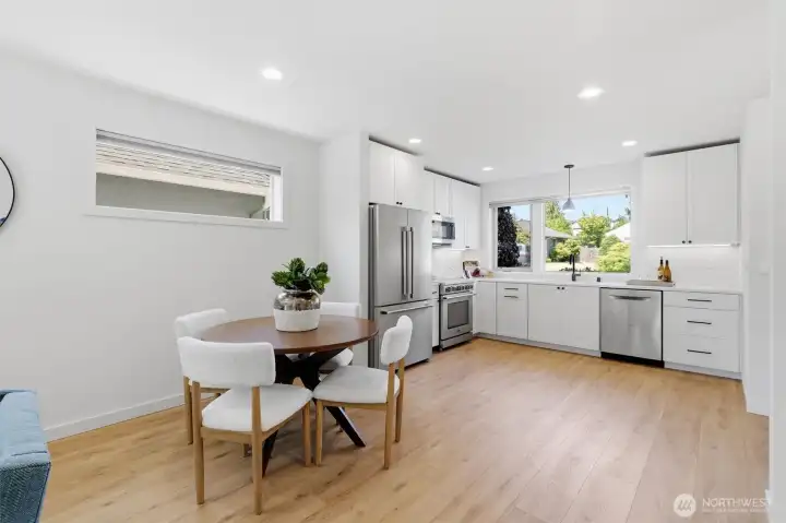 Large dining room can accommodate up a full sized dining table Large dining room can accommodate up a full sized dining table