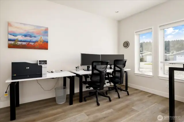The second bedroom, used as an office here.