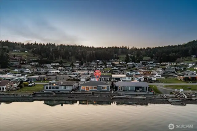 Mariners Cove at twilight.