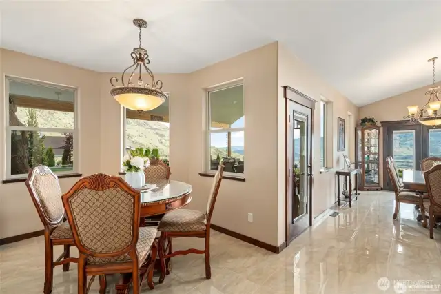 Breakfast nook.