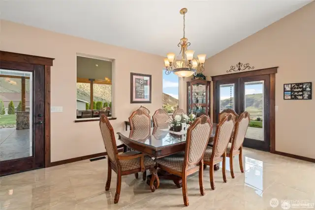 Formal dining area.