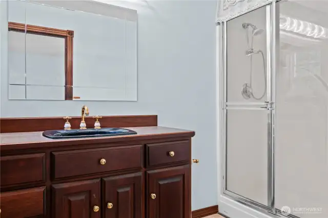 Second primary bath with a walk in shower