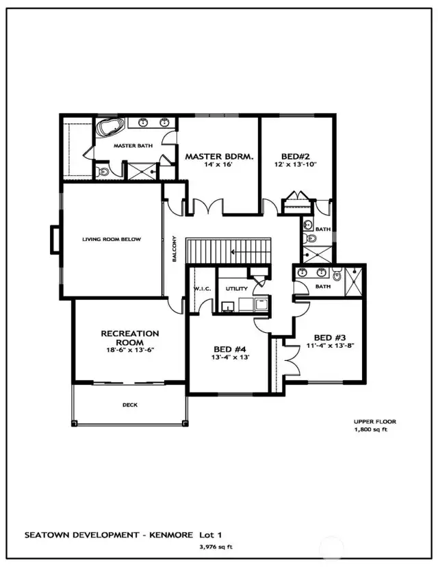 Floor Plan- Upper Level