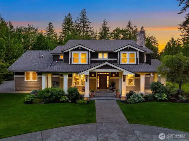 Nearly 5000sf of gorgeous, beginning before you even walk in the front door~