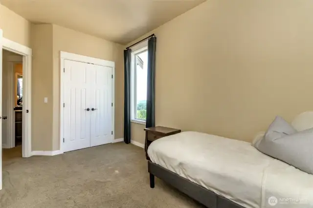 Third bedroom with large double door closet