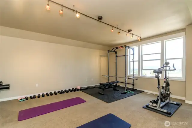 Bonus room in the loft with the view could be another bedroom, gym, office or playroom.
