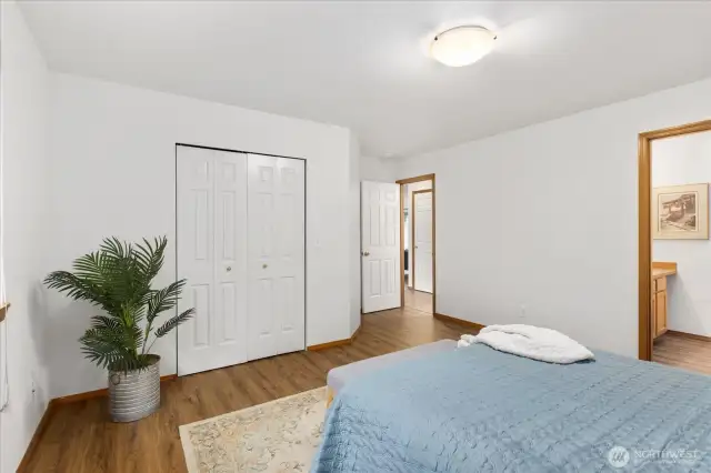Primary suite, walk in closet