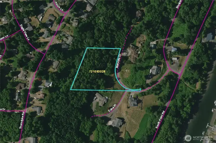 Lot 2 on Maxview Drive is a 2.45 acre parcel. The West side of the parcel is a steep wooded slope. The building site is flat and about 100 feet wide. A driveway area is present. Buyer to verify all details.