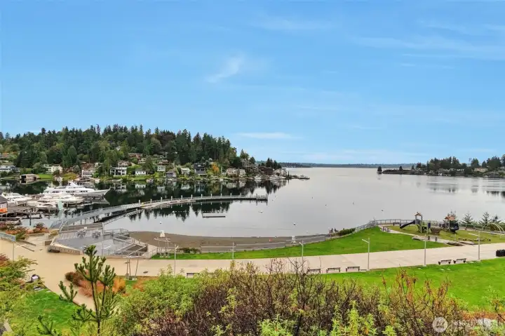 Walk to Meydenbauer Bay and parks