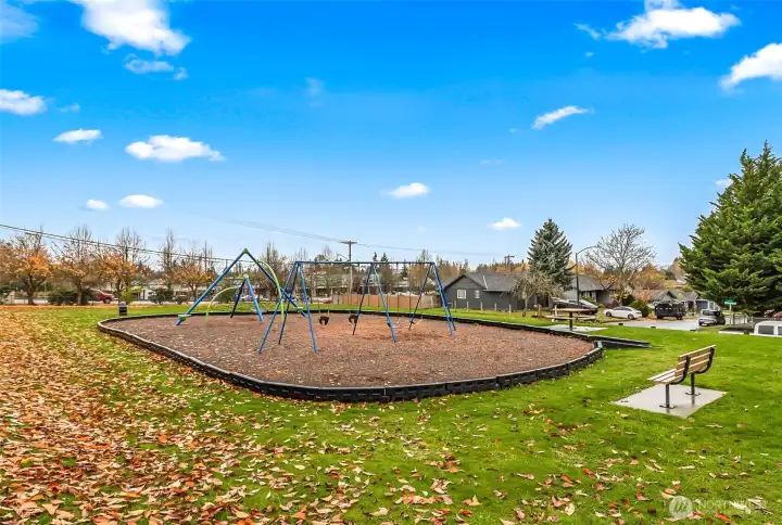 Lovely City park and playground right across the street