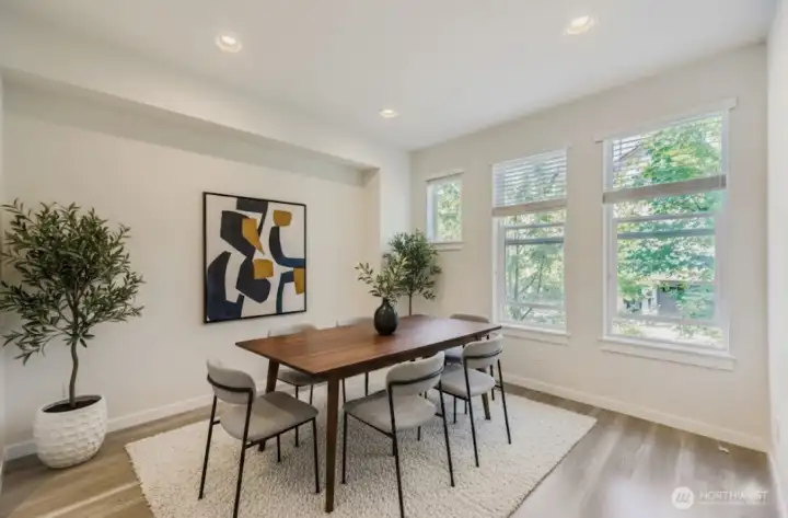 dining room - virtually staged
