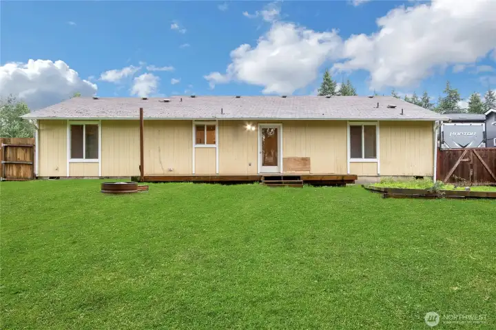 Amazing, huge backyard for privacy, outdoor living, recreation and relaxing