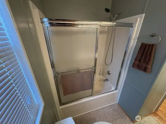 Full tub and shower