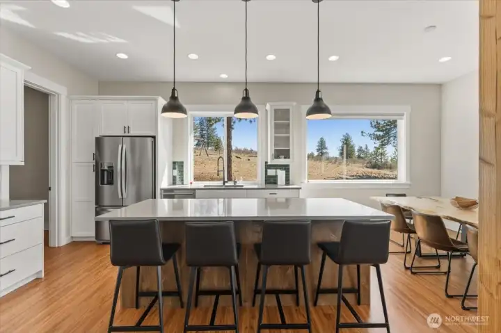 Open Concept Kitchen with Island