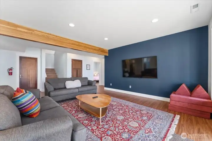 Daylight basement view